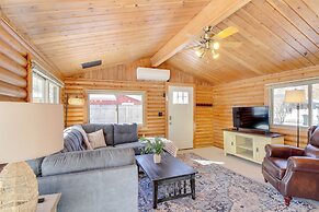 Near Golf & Pelican Lake: Log Cabin w/ Deck!