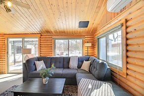 Near Golf & Pelican Lake: Log Cabin w/ Deck!
