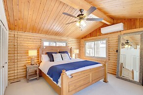Near Golf & Pelican Lake: Log Cabin w/ Deck!