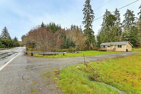 Walk to Beach: Creek-front Sekiu Home w/ Fire Pit!