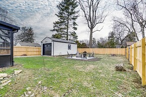 Screened Patio & Fire Pit: Modern Westerville Home
