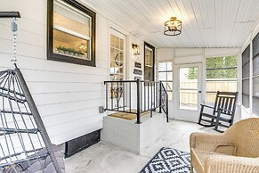 Screened Patio & Fire Pit: Modern Westerville Home