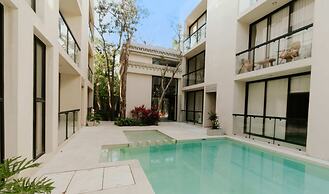 Spacious Modern 3BR Apartment in Gated Community With Pool View at Cha