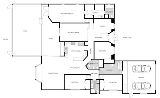 Amazing - 4 Bed Billiard Table Luxury Canal Pool