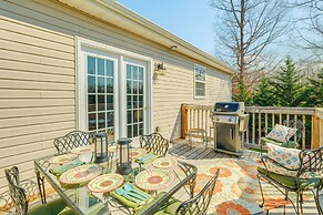 Private Deck & Views: Rural Virginia Escape