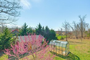 Private Deck & Views: Rural Virginia Escape