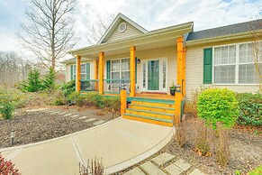 Private Deck & Views: Rural Virginia Escape