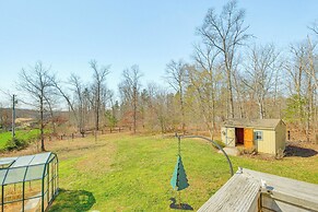 Private Deck & Views: Rural Virginia Escape