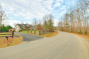 Private Deck & Views: Rural Virginia Escape