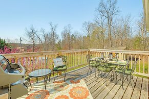 Private Deck & Views: Rural Virginia Escape