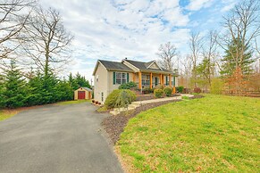 Private Deck & Views: Rural Virginia Escape