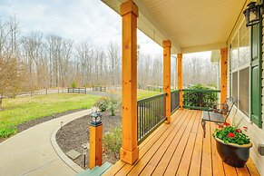 Private Deck & Views: Rural Virginia Escape