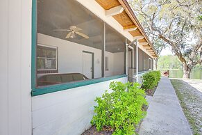Lanai & Fire Pit: Riverfront Studio in Chiefland!
