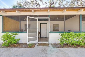 Lanai & Fire Pit: Riverfront Studio in Chiefland!