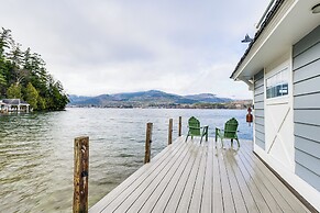 Private Dock at Lake George Getaway