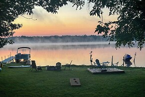 Deck & Scenic Views: Lakefront Cottage in Hale!