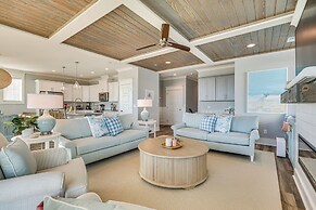 Walk to Beach: Coastal Oak Island Gem w/ Elevator!