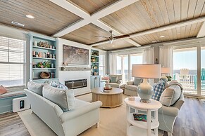 Walk to Beach: Coastal Oak Island Gem w/ Elevator!