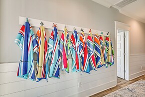 Walk to Beach: Coastal Oak Island Gem w/ Elevator!