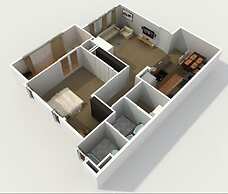 New Cozy 1BR Apt With Gym Sauna Heated Pool Access