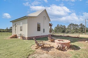 4-acre Plot: Farmhouse-chic Retreat in Forest!