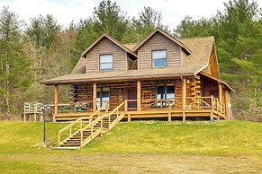 Log Cabin w/ Pond & Trail Access in Almond!
