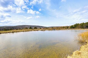 Log Cabin w/ Pond & Trail Access in Almond!