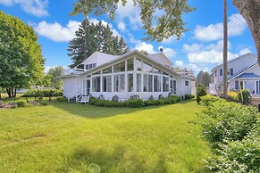 Private Beach & Sauna: Lakefront Deckerville Home!