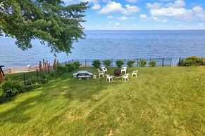 Private Beach & Sauna: Lakefront Deckerville Home!