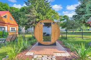 Private Beach & Sauna: Lakefront Deckerville Home!