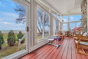 Private Beach & Sauna: Lakefront Deckerville Home!