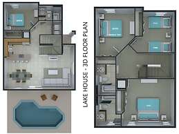 Lake View and Private Pool 4BR at Bella Vida