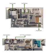 5 BR Disney Themed Bedrooms