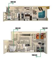 Themed Mickey Bedroom 4BR at Solterra