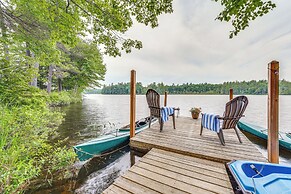 Private Dock & Deck: Tranquil Dam Pond Cottage!