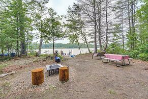 Private Dock & Deck: Tranquil Dam Pond Cottage!