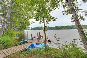 Private Dock & Deck: Tranquil Dam Pond Cottage!