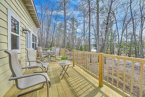 Private Dock & Deck: Tranquil Dam Pond Cottage!