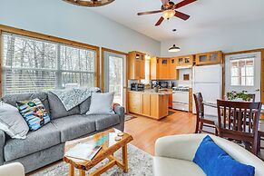 Private Dock & Deck: Tranquil Dam Pond Cottage!