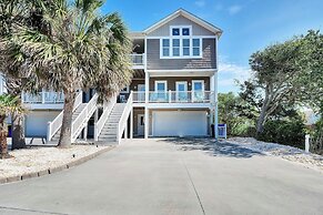 Walk to Beach: Oak Island Retreat w/ 210-yard Dock