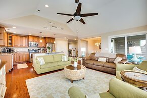 Walk to Beach: Oak Island Retreat w/ 210-yard Dock