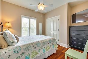 Walk to Beach: Oak Island Retreat w/ 210-yard Dock