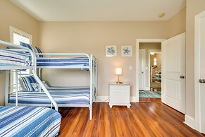 Walk to Beach: Oak Island Retreat w/ 210-yard Dock