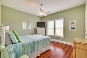 Walk to Beach: Oak Island Retreat w/ 210-yard Dock