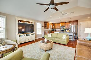 Walk to Beach: Oak Island Retreat w/ 210-yard Dock