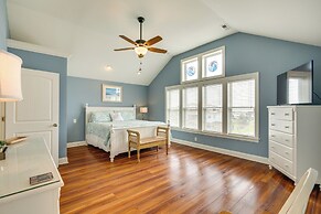 Walk to Beach: Oak Island Retreat w/ 210-yard Dock