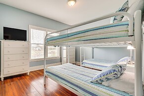 Steps to Beach: Gem w/ Views & Dock in Oak Island