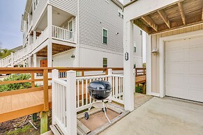Steps to Beach: Gem w/ Views & Dock in Oak Island