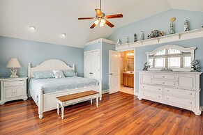 Steps to Beach: Gem w/ Views & Dock in Oak Island