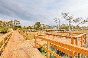 Steps to Beach: Gem w/ Views & Dock in Oak Island